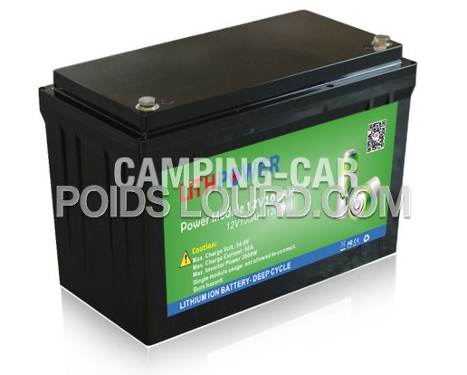 Batterie Lithium 100ah Camping Car Poids Lourd